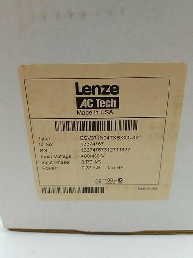 LENZE ESV371N04TXBXX1J42 400/480v .5 hp