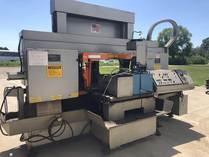 Used HEM MODEL H160XLM-DC DOUBLE COLUMN HORIZONTAL BAND SAW