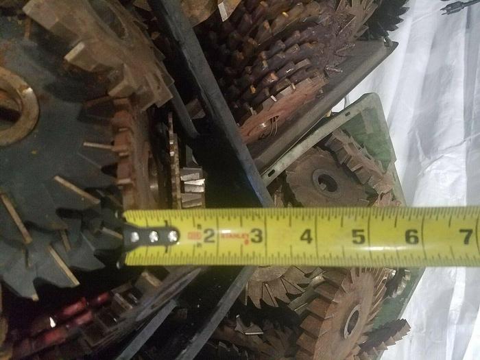 Used Assorted Cutters for Horizontal Milling Machine Full Lot one price