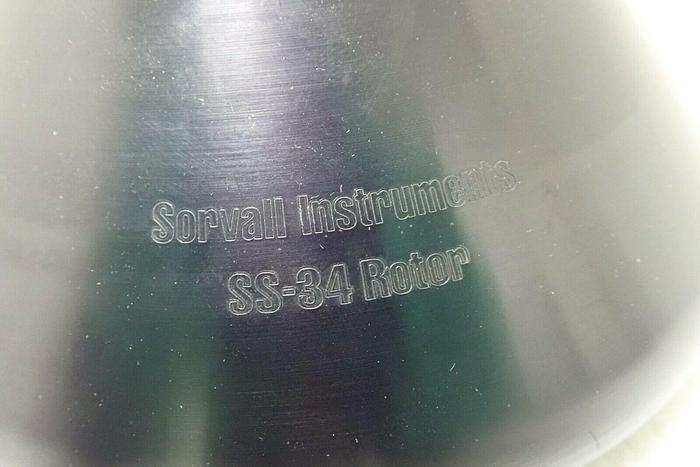 Used Sorvall SS-34 8-Place Fixed Angle Rotor with Lid