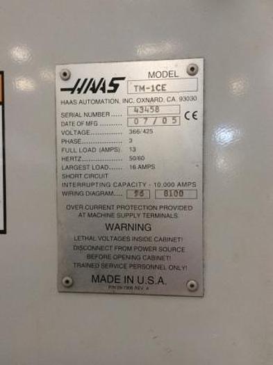 Used HAAS TM-1 CnC Toolroom Milling Machine
