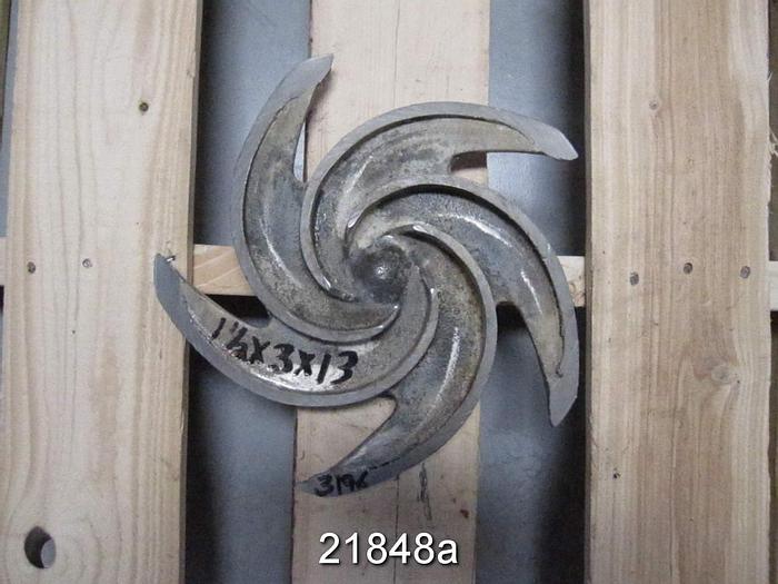 Used Goulds 3196 Impeller, 12.5", 5-Vane, Casting No.: 53970 (For 1.5x3x13 Pump) #21848