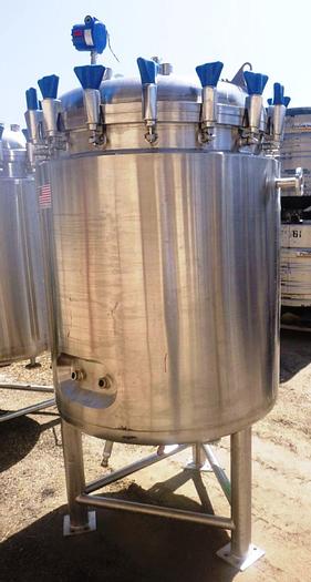 Used Reactor, 158 Gallon, 316L S/st, Jkt, 50 PSI, Precision A #S744211