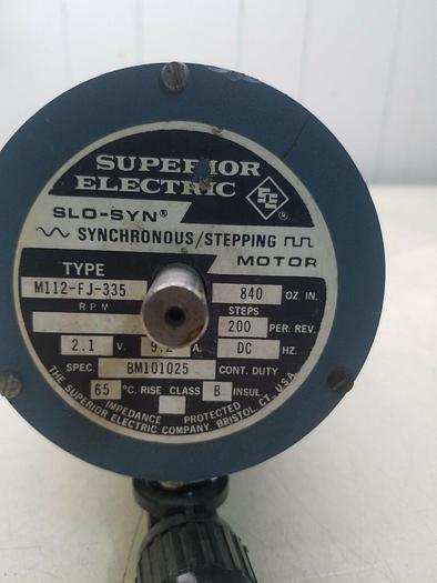 Used Superior Electric Slo-Syn M112-FJ-335 Synchronous Stepping Motor BM101025