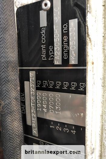 Used 1988 DAF 2300 Turbo 19 Ton