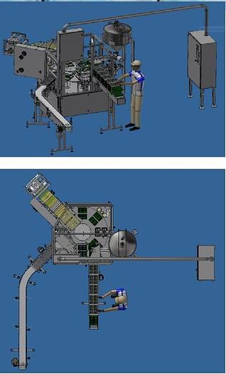 Used 2014 MAKUM Rotary Tray Fill & Seal Machine