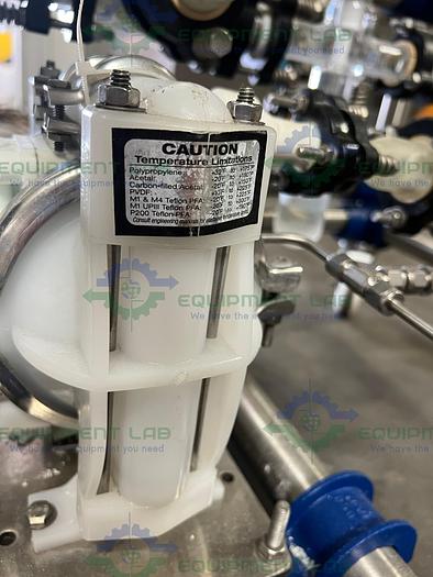 Used QVF 50 Liter Glass Reactor / Mobile Gas Scrubber w/ Coil Condenser