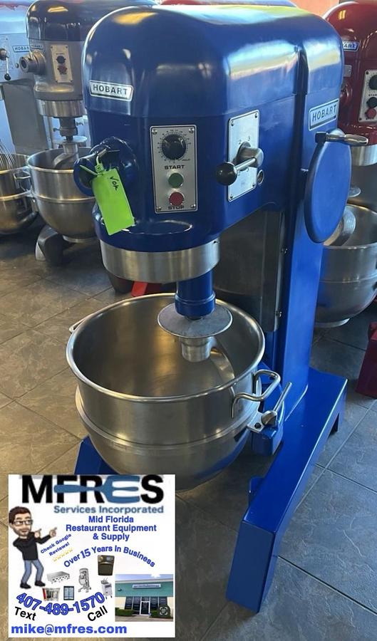 Used HOBART H 600 60 Qt Mixer 1HP 200V  3 Phase Bowl & Hook Included BEAUTIFUL SHAPE!