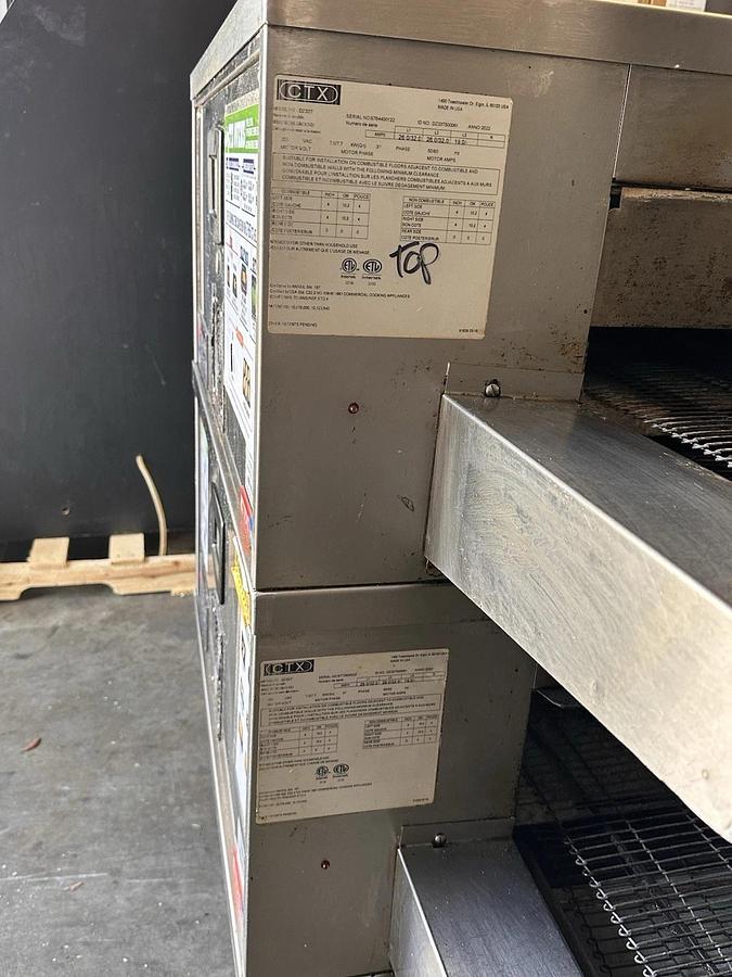 Refurbished 2022 Middleby Marshall CTX DZ33T Electric Pizza Conveyor Oven 208V 1/3 Phase