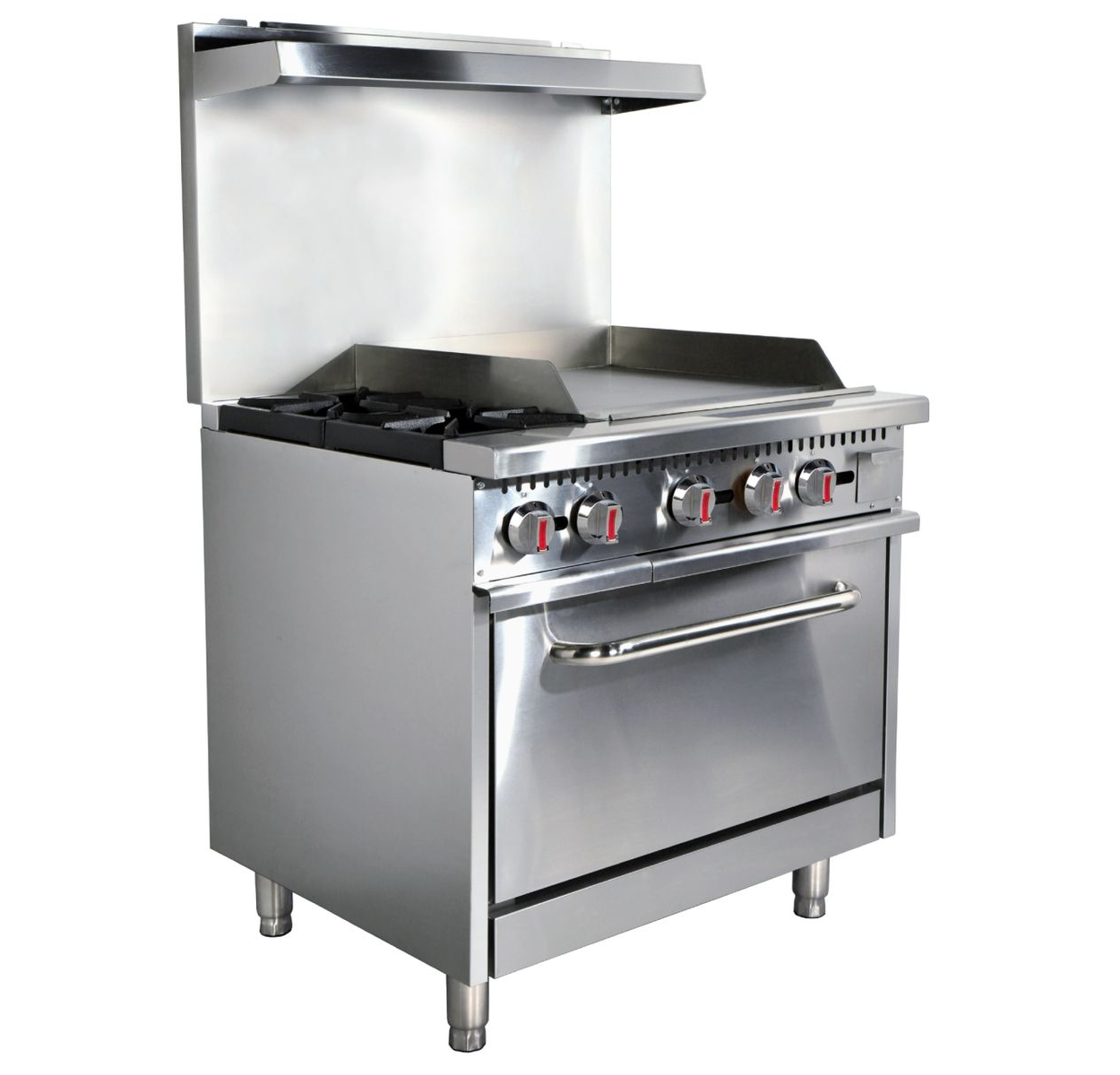 ELITE E-2-G24 36" 2 Gas Burner Range w/ 24in Griddle & Oven