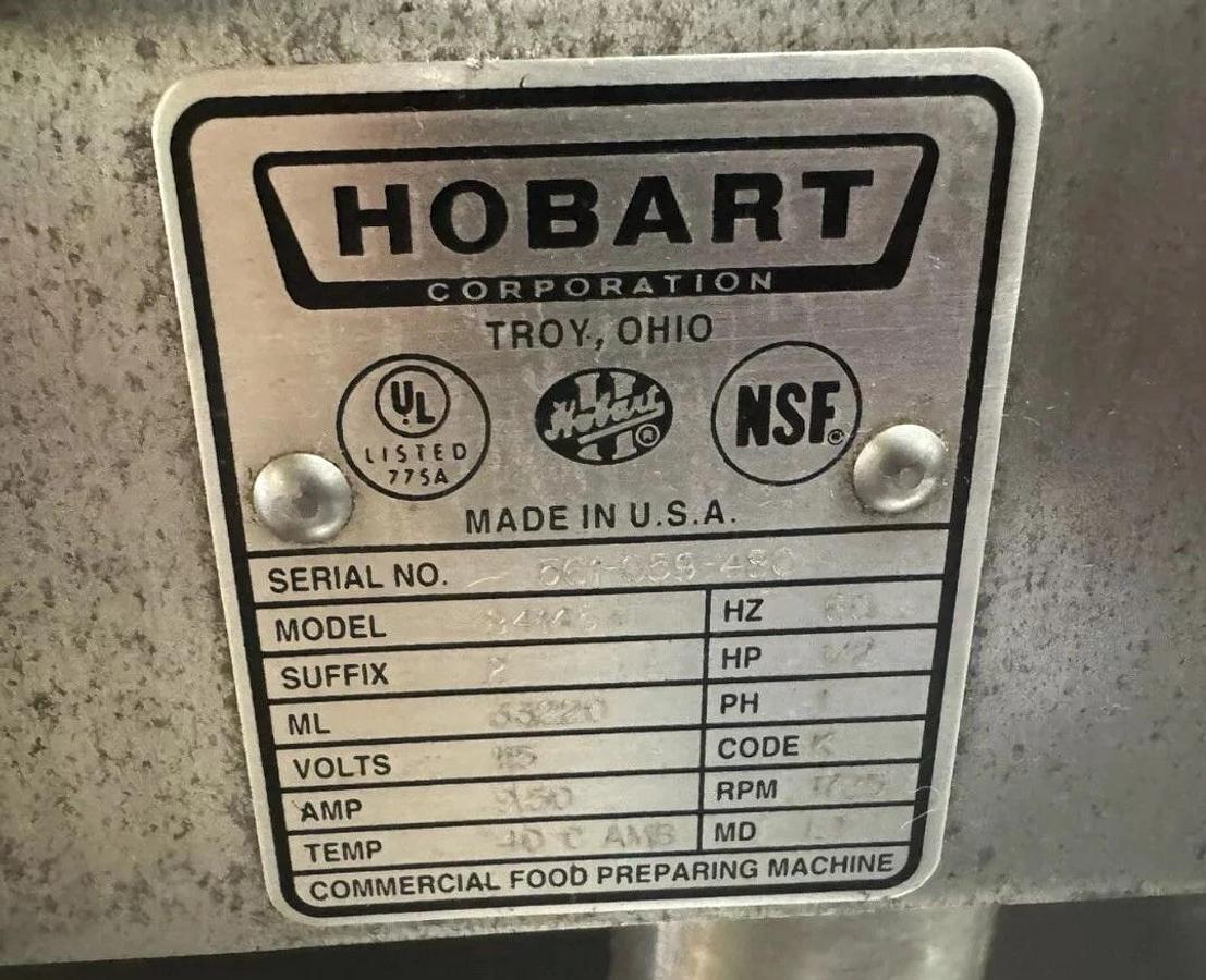 Used Hobart 84145 Buffalo Chopper Food Processor 115v 1/2 HP GREAT SHAPE!
