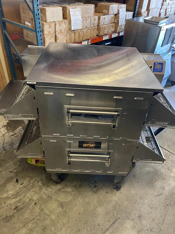 Refurbished 2017 Middleby Marshall PS636G Nat Gas Conveyor Pizza Oven Double Stack WOW NICE!