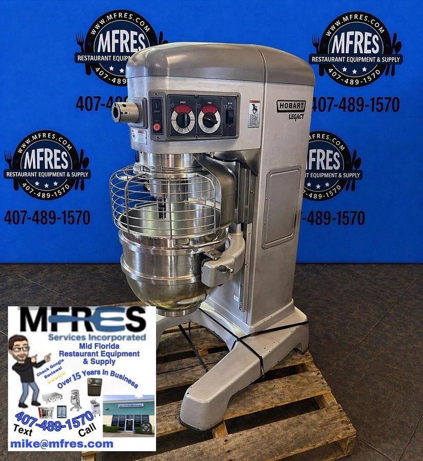 Used 2017 HOBART HL600 LEGACY 60QT BAKERY DOUGH MIXER INCLUDES BOWL & HOOK NICE SHAPE