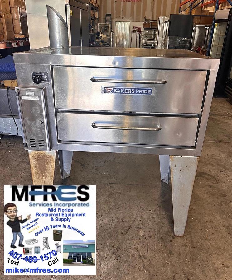 Used 2017 BAKERS PRIDE 151 Natural Gas Superdeck Pizza Oven BEAUTIFUL WORKING SHAPE!