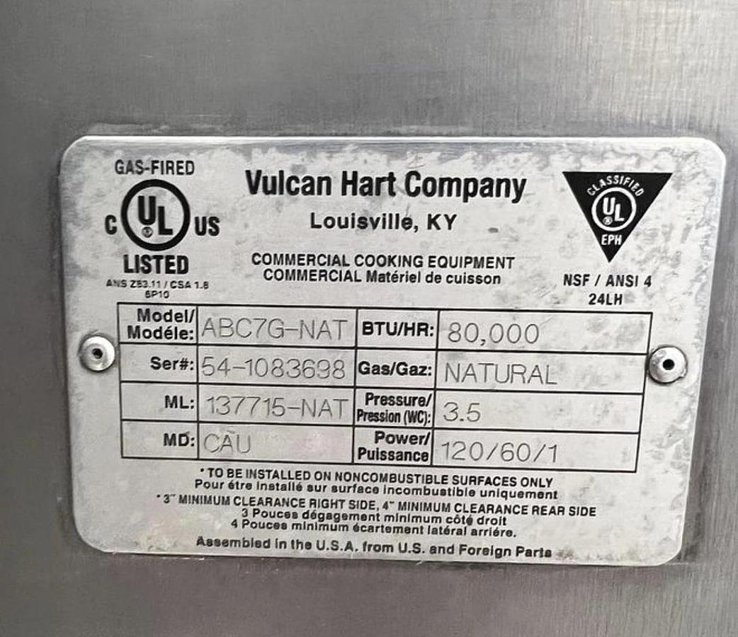 Used VULCAN Full-Size Combi-Oven, Boilerless, Natural Gas VERY NICE WORKING SHAPE!