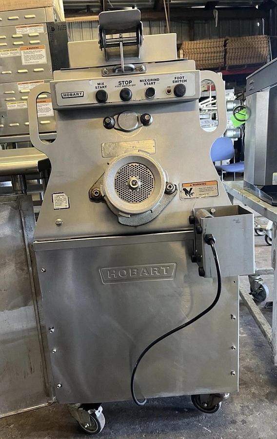 Used Hobart MG1532 Commercial Meat Grinder Mixer #32 150lb Capacity 208V 3phase