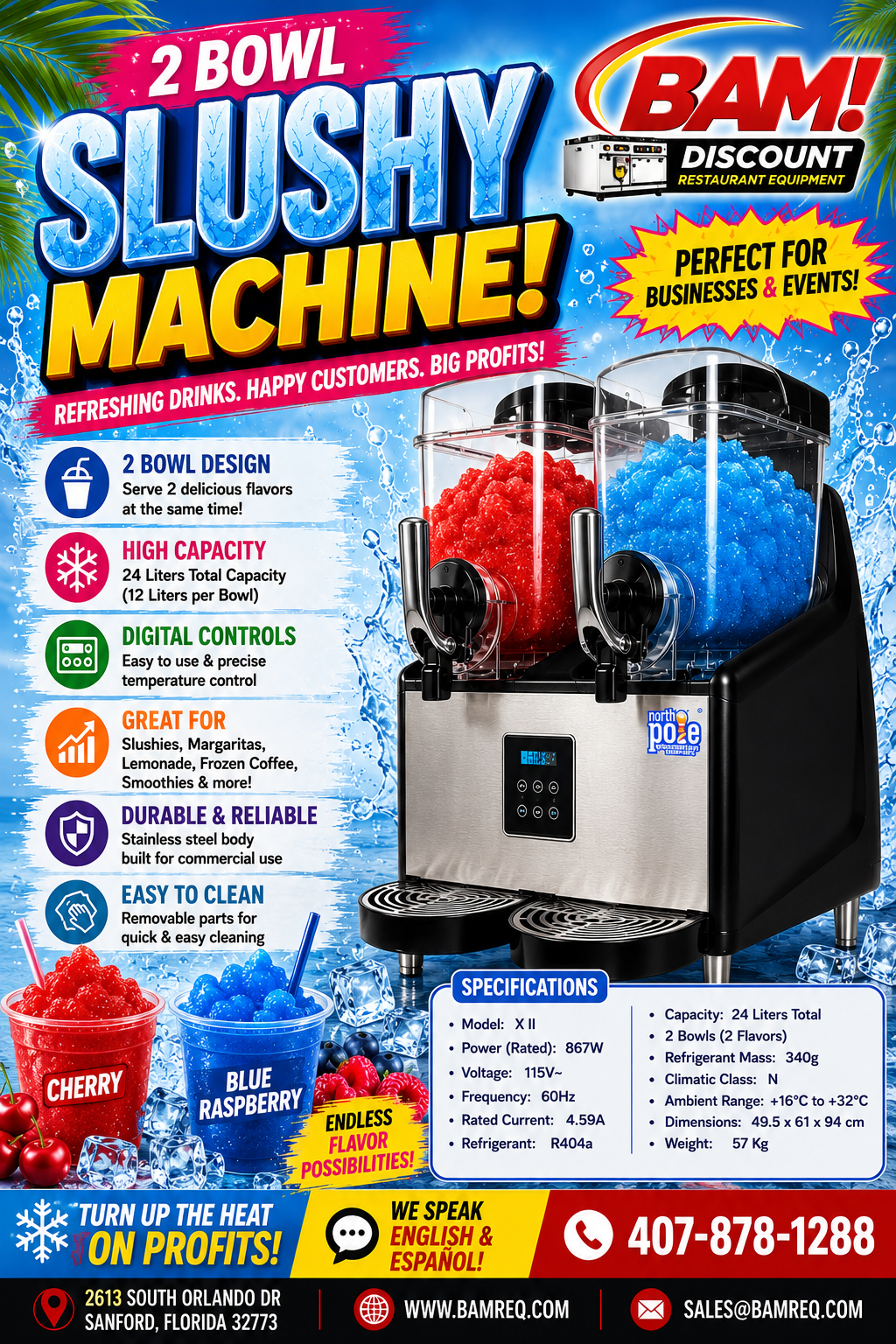 Double Bowl Slushy / Frozen Drink