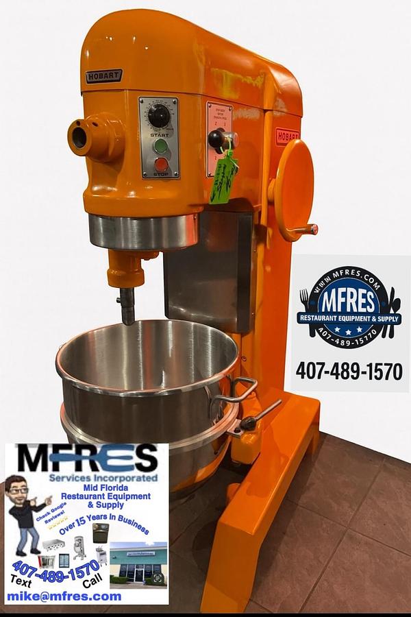 Used HOBART H600 60 Qt Mixer 1 HP 230V 1 Phase With Bowl & Hook BEAUTIFUL!