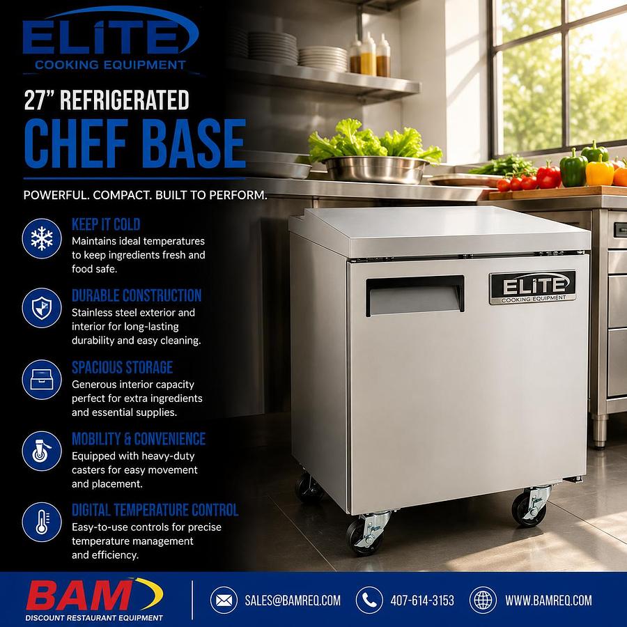 Elite NP-27R 27" Undercounter Refrigerator