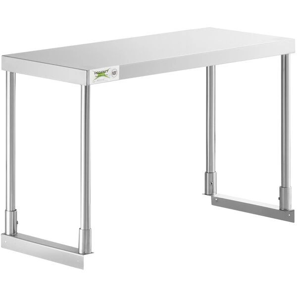 Elite Stainless Steel Single Deck Overshelf - 12" x 36" x 19 1/4"