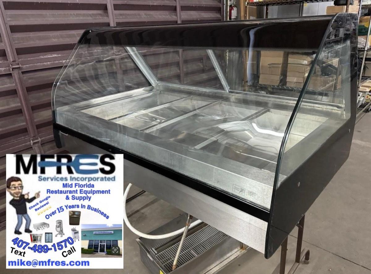 Used BKI Countertop Heated Glass Display Case  208v 1/3 Ph Model WDC-4T VERY NICE!