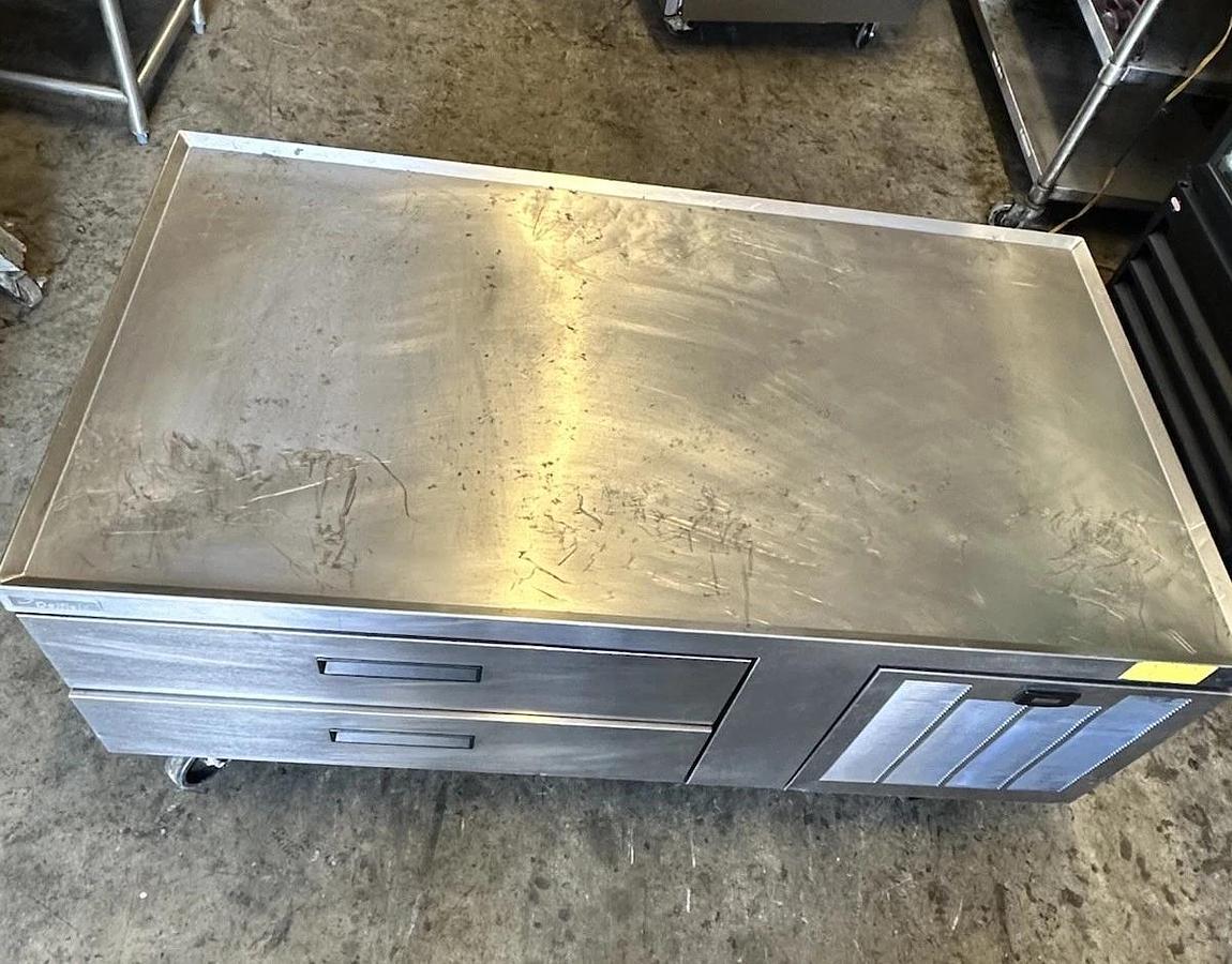 Used Delfield F2956CP 56" Two Drawer Refrigerated Chef Base GREAT WORKING SHAPE!
