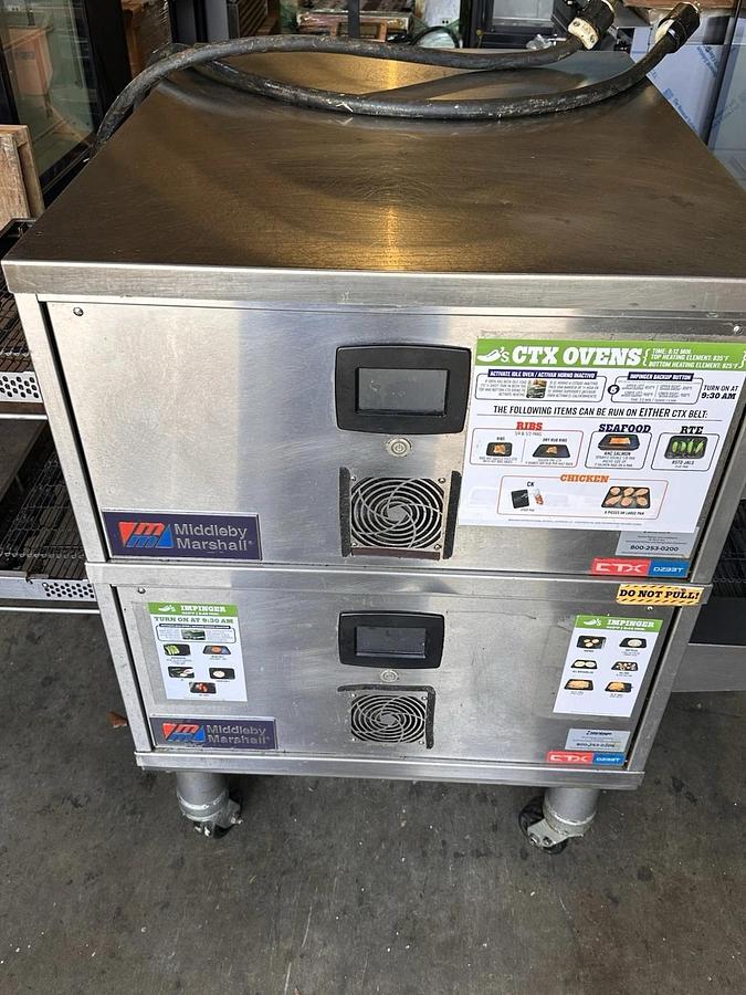Refurbished 2022 Middleby Marshall CTX DZ33T Electric Pizza Conveyor Oven 208V 1/3 Phase
