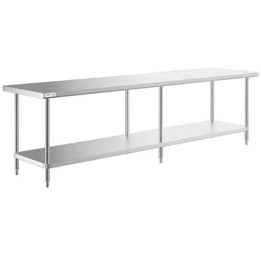 30"x120" Economy Line Stainless Steel Table