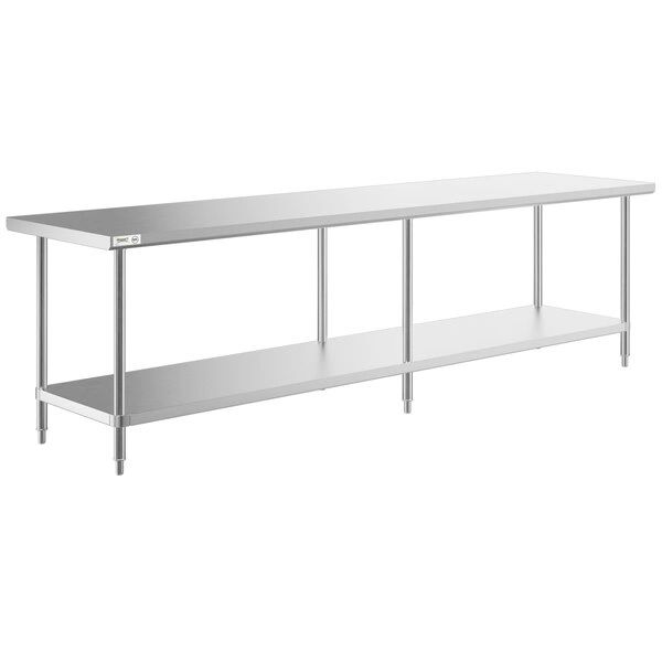 30"x120" Economy Line Stainless Steel Table