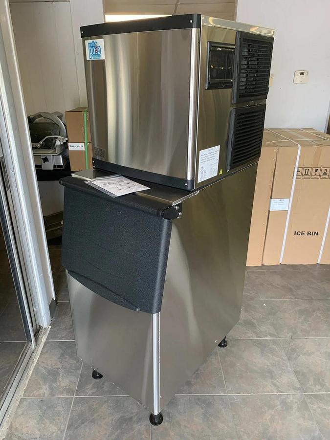 New Ice Machine 350lb with Stainless Steel Bin Air Cooled 115V