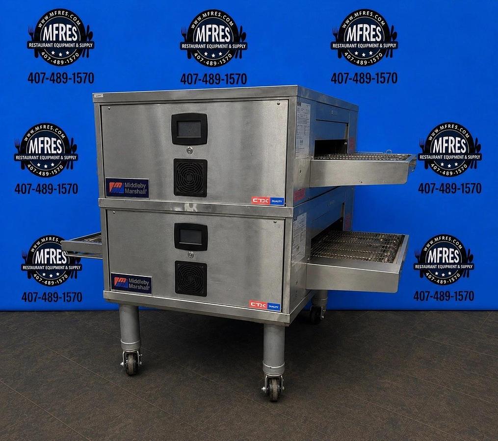 Refurbished Middleby Marshall CTX DZ33T Electric Pizza Conveyor Oven 208V 1/3 Phase