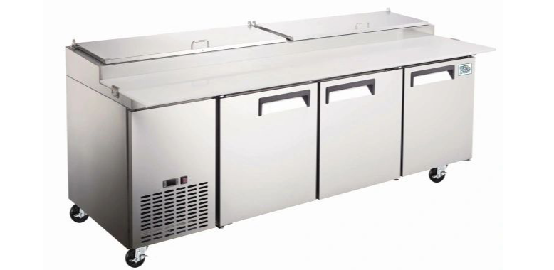 Elite Stainless Steel 92" Pizza Make Table on Castors