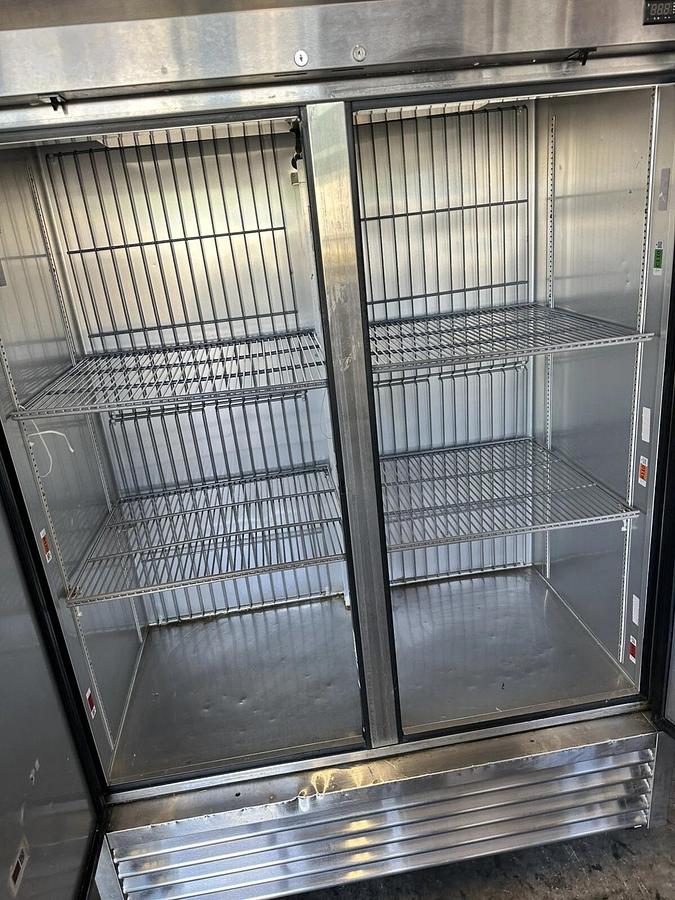 Used 2020 True T-49F-HC 54" Two Section Reach In Stainless Freezer NICE SHAPE!