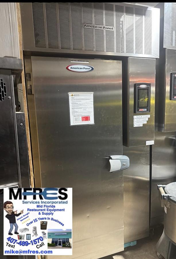 Used AMERICAN PANEL AP20BCF200-3-P HURRiCHiLL 48" Floor Model Roll In BLAST CHILLER