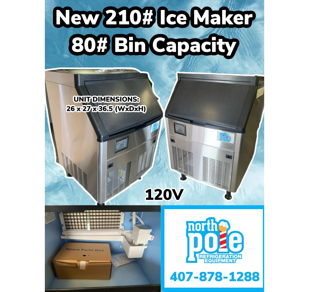 Elite 210# Undercounter Ice Machine