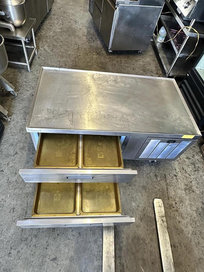 Used Delfield F2956CP 56" Two Drawer Refrigerated Chef Base GREAT WORKING SHAPE!