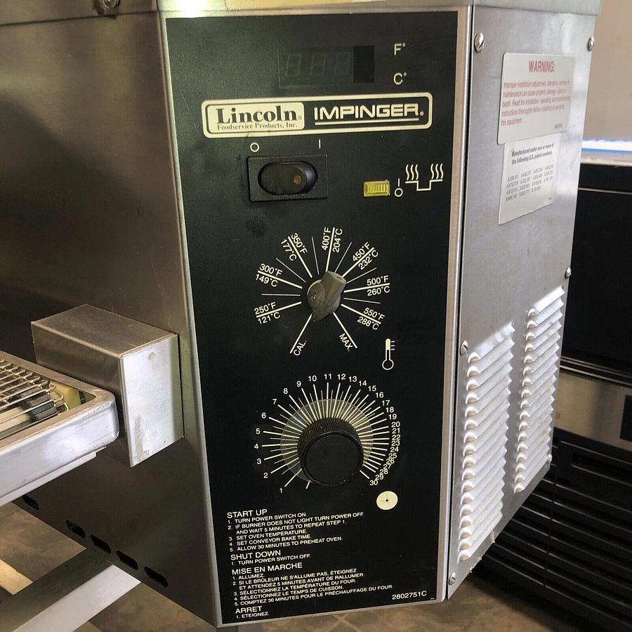Refurbished LINCOLN IMPINGER 1116 Pizza Oven Single Deck 56” Conveyor Commercial Natural Gas