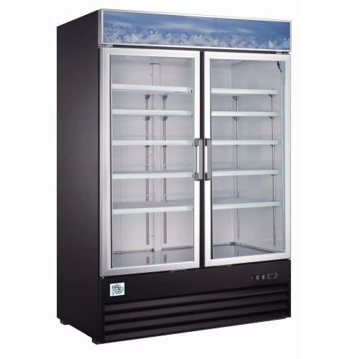 Elite Glass 2-Door Freezer Merchandiser