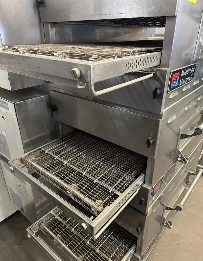 Refurbished 2017 Middleby Marshall PS536GS Triple Deck Conveyor Pizza Oven Nat Gas Nice!