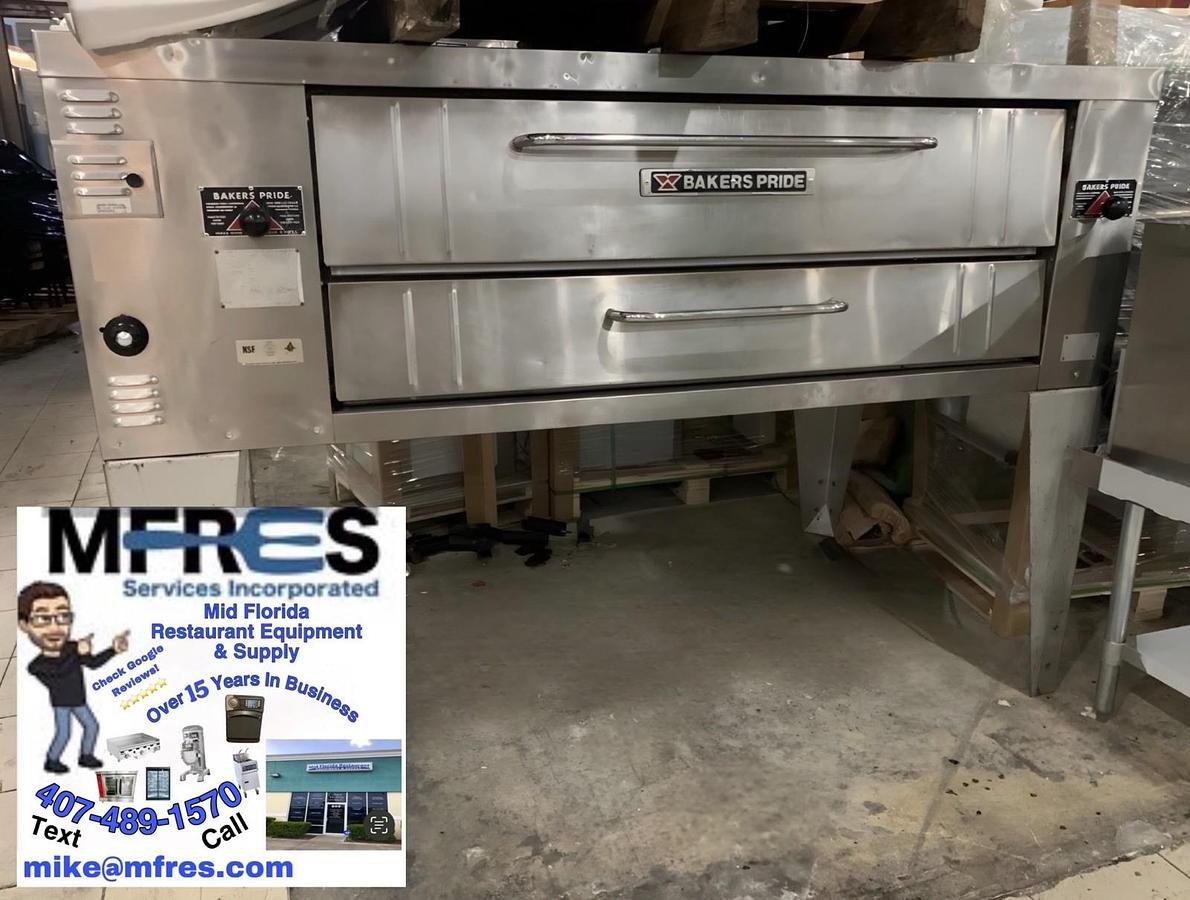 Refurbished BAKERS PRIDE Y600 COMMERCIAL 78"  PIZZA DECK GAS OVEN