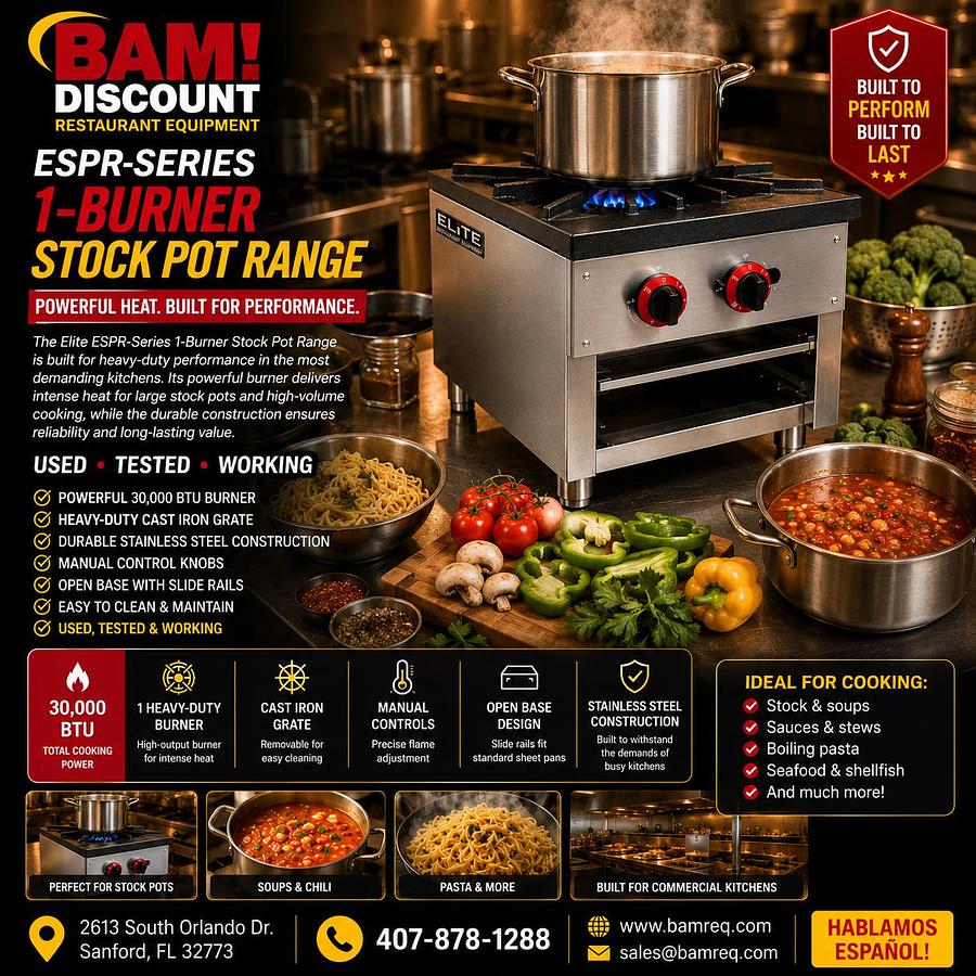 Elite ESPR-SERIES 1-Burner Stock Pot Range