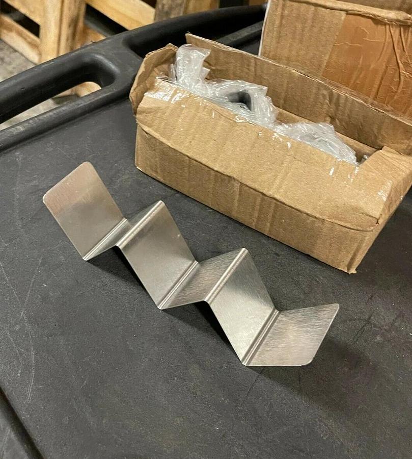 Stainless Steel Taco Holder with 2 or 3 Compartments - 8" x 4" x 2" PACK OF 12