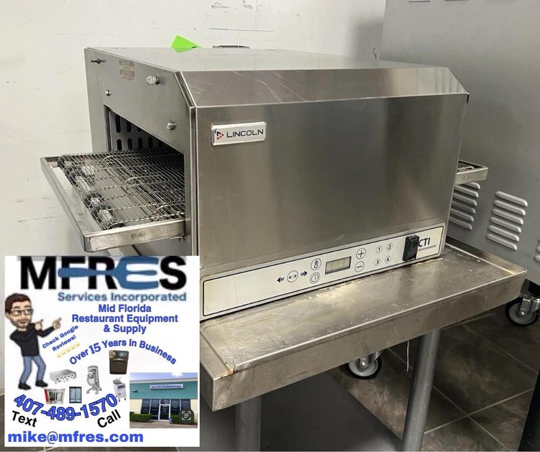 Refurbished 2020 LINCOLN IMPINGER 2502 16" BELT WIDTH 240V PIZZA OVEN GREAT SHAPE!