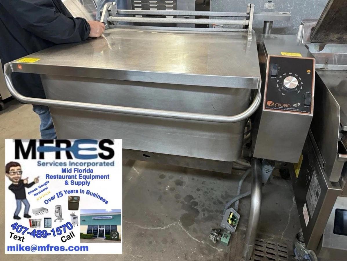 Refurbished GROEN 40 GALLON NATURAL GAS ELECTRIC TILT SKILLET BRAISING PAN BEAUTIFUL !