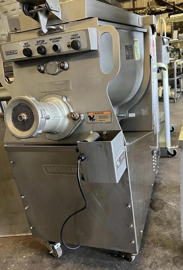 Used Hobart MG1532 Commercial Meat Grinder Mixer #32 150lb Capacity 208V 3phase
