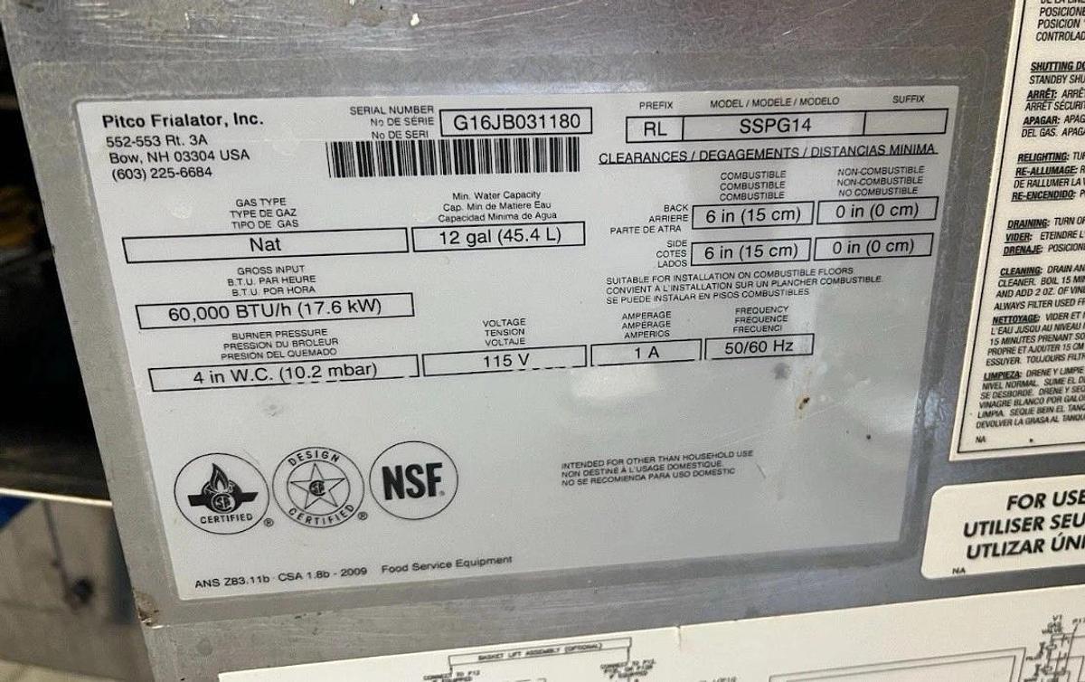 Refurbished 2016 PITCO SSPG14 12 Gallon Gas Pasta Seafood Cooker W/Digital Control BEAUTIFUL