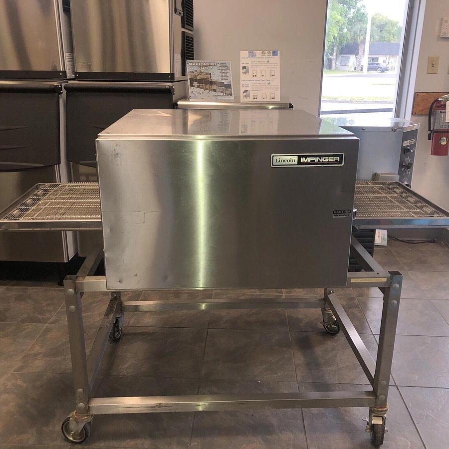 Refurbished LINCOLN IMPINGER 1116 Pizza Oven Single Deck 56” Conveyor Commercial Natural Gas
