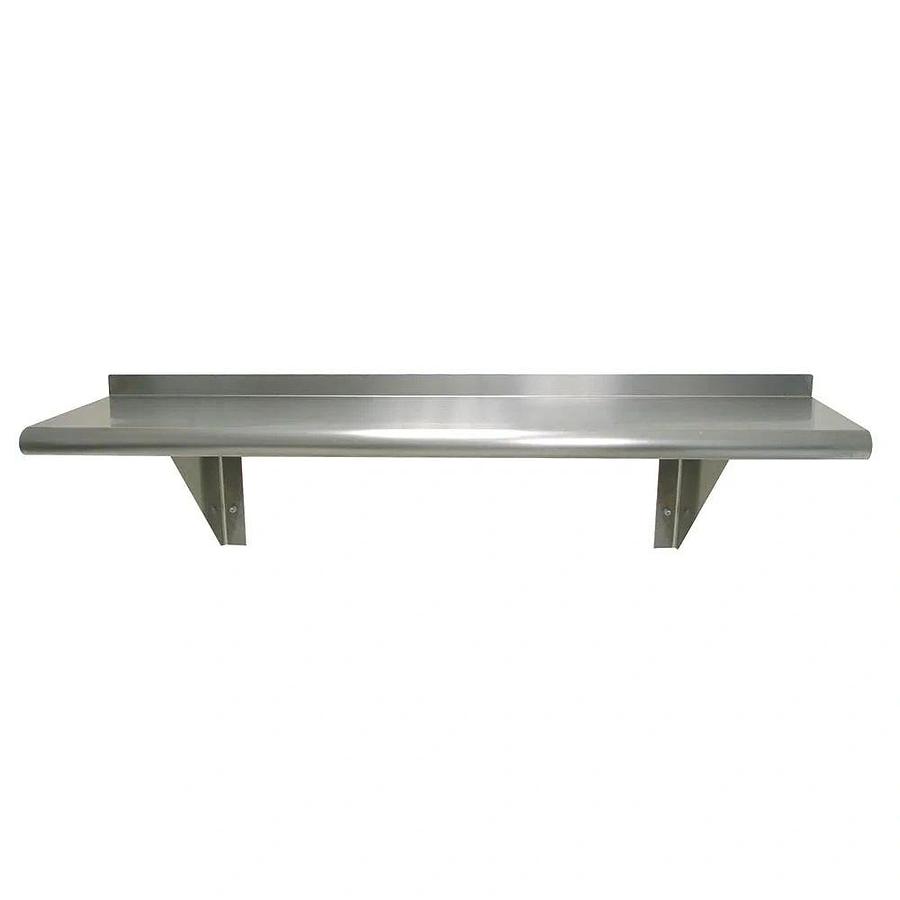Elite Stainless Steel Wall-Mount Shelf 12x'72'
