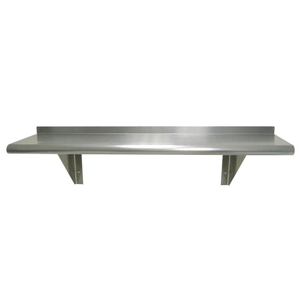 Elite Stainless Steel Wall-Mount Shelf 12x'72'