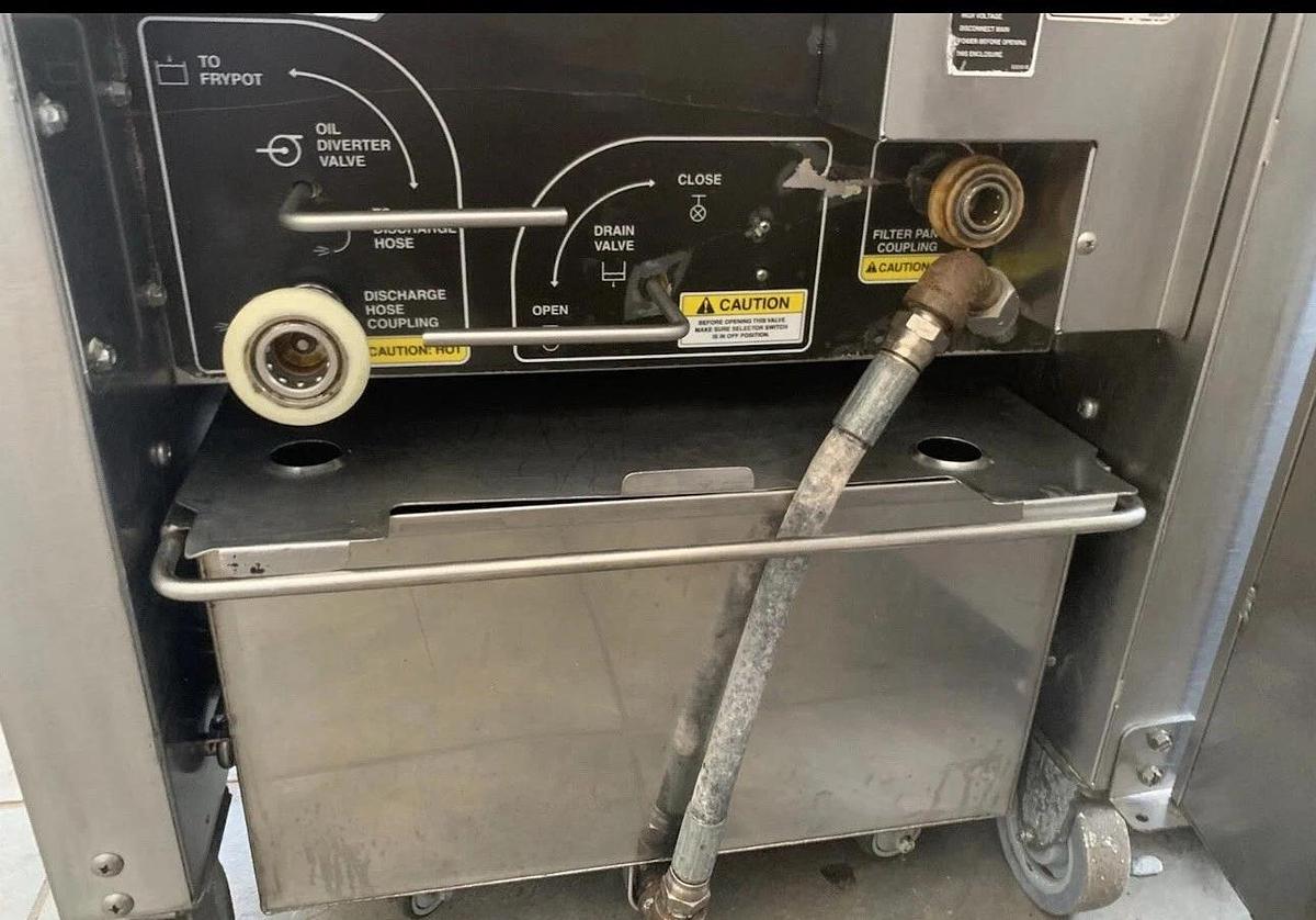 Used GILES Ventless Electric Fryer w/Auto Lift Model GEF-720-VH 208V 3PH GREAT SHAPE!